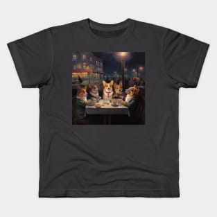 Edward Hopper's "NightCorgs" Kids T-Shirt